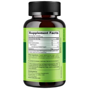 Thành phần vi chất của NATURELO Melatonin Gummies For Kids Strawberry 60 Vegetarian Gummies 628110628633