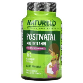 Thực phẩm chức năng NATURELO Postnatal Multivitamin for Breastfeeding Moms 180 Vegetarian Capsules 628110628374