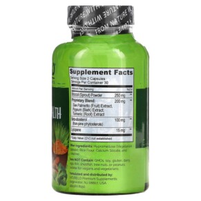 Thành phần vi chất của NATURELO Prostate & Urinary Health 60 Vegetarian Capsules 628110628749