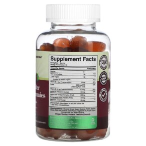 Thành phần vi chất của Natures Craft Apple Cider Vinegar Gummies with the Mother 60 Gummies 793611598904