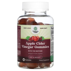 Thực phẩm chức năng Natures Craft Apple Cider Vinegar Gummies with the Mother 60 Gummies 793611598904