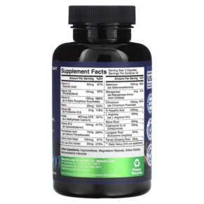 Thành phần vi chất của Natures Craft Men's Support Fertility Booster 90 Capsules 850034386195