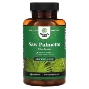 Thực phẩm chức năng Natures Craft Saw Palmetto 500 mg 100 Capsules 806802596303