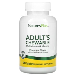 Thực phẩm chức năng NaturesPlus Adult's Chewable Multivitamin and Mineral Pineapple 90 Tablets 097467030879