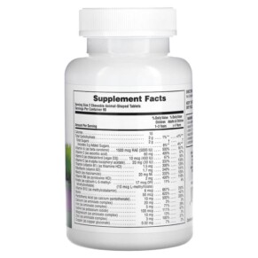 Thành phần vi chất của NaturesPlus Animal Parade Children's Chewable Multivitamin Supplement Grape 180 Animal-Shaped Tablets 097467299863
