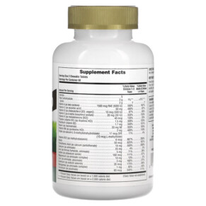 Thành phần vi chất của NaturesPlus Animal Parade Gold Children's Chewable Supplement Cherry 120 Animal-Shaped Tablets 097467299320