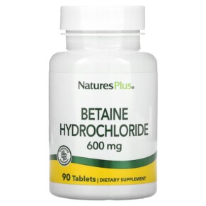 Thực phẩm chức năng NaturesPlus Betaine Hydrochloride 600 mg 90 Tablets 097467043701