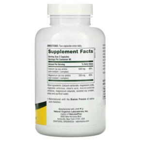 Thành phần vi chất của NaturesPlus Cal/ Mag Caps 180 Capsules 097467336438