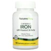 Thực phẩm chức năng NaturesPlus Chewable Iron with Vitamin C and Herbs Cherry 90 Tablets 097467034211