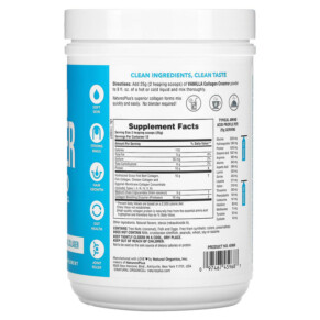 Thành phần vi chất của NaturesPlus Collagen Creamer Vanilla 0.66 lb (300 g) 097467459687