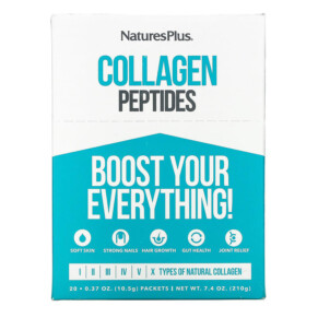 Thực phẩm chức năng NaturesPlus Collagen Peptides 20 Stick Packets 0.37 oz. (10.5 g) Each 097467959675