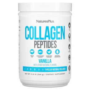 Thực phẩm chức năng NaturesPlus Collagen Peptides Vanilla 0.8 lb (364 g) 097467459663