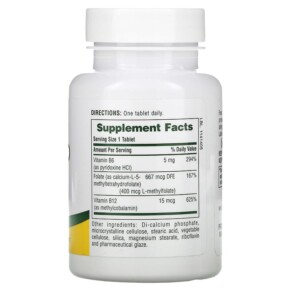 Thành phần vi chất của NaturesPlus Folic Acid Hearts 90 Tablets 097467017917