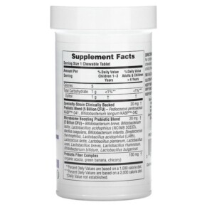 Thành phần vi chất của NaturesPlus GI Natural Probiotic Kids Delicious Mixed Berry 7 Billion CFU 30 Chewables 097467439085