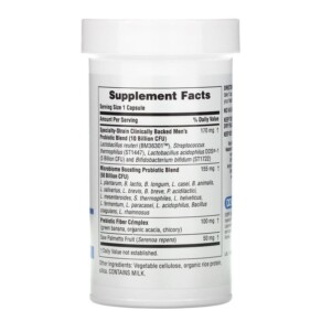 Thành phần vi chất của NaturesPlus GI Natural Probiotic Men 60 Billion CFU 30 Capsules 097467439047