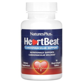 Thực phẩm chức năng NaturesPlus HeartBeat Cardiovascular Support 90 Heart-Shaped Tablets 097467474215