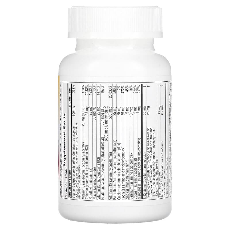 NaturesPlus Hema-Plex Iron with Essential Nutrients for Healthy Red Blood Cells 60 Slow-Release Tablets 2 Thành phần vi chất của NaturesPlus Hema-Plex Iron with Essential Nutrients for Healthy Red Blood Cells 60 Slow-Release Tablets 097467037625