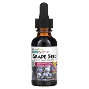 Thực phẩm chức năng NaturesPlus Herbal Actives Grape Seed Alcohol Free 25 mg 1 fl oz (30 ml) 097467078321
