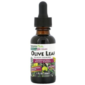 Thực phẩm chức năng NaturesPlus Herbal Actives Olive Leaf Alcohol Free 1 fl oz (30 ml) 097467078499