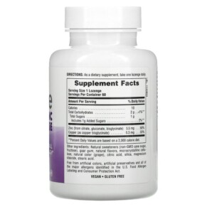 Thành phần vi chất của NaturesPlus Immune Zinc Berry 60 Lozenges 097467410053