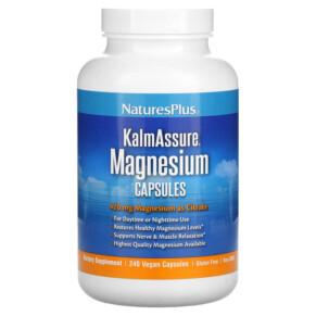 Thực phẩm chức năng NaturesPlus KalmAssure Magnesium 105 mg 240 Vegan Capsules 097467336032