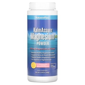 Thực phẩm chức năng NaturesPlus Kalmassure Magnesium Powder Refreshing Pink Lemonade 420 mg 0.9 lb (408 g) 097467336056