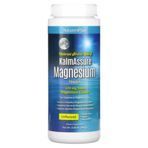 Thực phẩm chức năng NaturesPlus KalmAssure Magnesium Powder Unflavored 0.8 lb (360 g) 097467336063