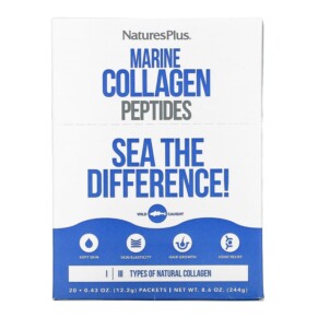 Thực phẩm chức năng NaturesPlus Marine Collagen Peptides 20 Stick Packets 0.43 oz (12.2 g) Each 097467959682