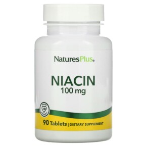 Thực phẩm chức năng NaturesPlus Niacin 100 mg 90 Tablets 097467018501