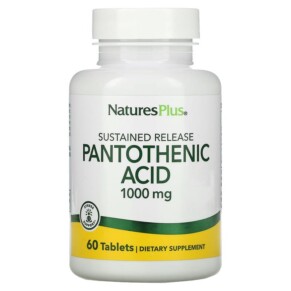Thực phẩm chức năng NaturesPlus Pantothenic Acid 1000 mg 60 Tablets 097467020603