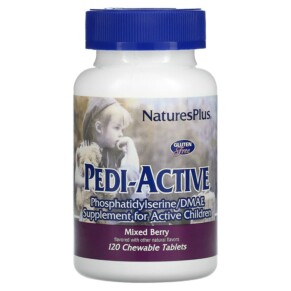 Thực phẩm chức năng NaturesPlus Pedi-Active Supplement for Active Children Mixed Berry 120 Chewable Tablets 097467030015