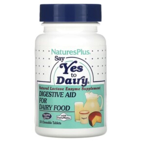 Thực phẩm chức năng NaturesPlus Say Yes to Dairy Digestive Aid For Dairy Food 50 Chewable Tablets 097467044401