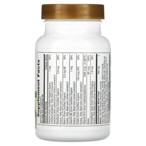 Thành phần vi chất của NaturesPlus Source of Life Garden Certified Organic Vitamin B12 60 Vegan Capsules 097467307346