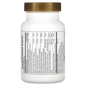 Thành phần vi chất của NaturesPlus Source of Life Garden Organic B-Complex 60 Vegan Capsules 097467307322