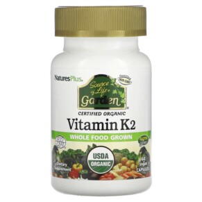 Thực phẩm chức năng NaturesPlus Source of Life Garden Organic Vitamin K2 60 Vegan Caps 097467307377