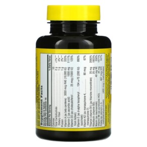 Thành phần vi chất của NaturesPlus Source Of Life Multi-Vitamin & Mineral Supplement No Iron 90 Mini-Tablets 097467305878