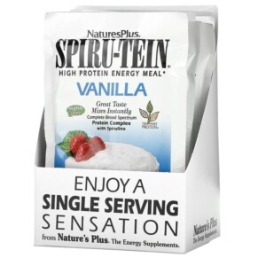 Thực phẩm chức năng NaturesPlus Spiru-Tein High Protein Energy Meal Vanilla 8 Packets 1.2 oz (34 g) Each 097467958210