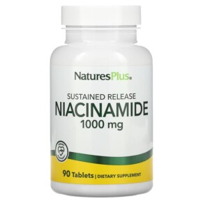 Thực phẩm chức năng NaturesPlus Sustained Release Niacinamide 1000 mg 90 Tablets 097467019300