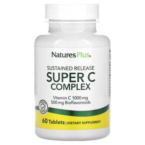 Thực phẩm chức năng NaturesPlus Sustained Release Super C Complex 60 Tablets 097467024793