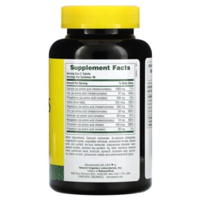 Thành phần vi chất của NaturesPlus Ultra-Mins Multiple Mineral with Whole Foods 180 Tablets 097467033016