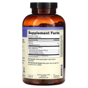 Thành phần vi chất của NatureWise Flaxseed Oil 240 Softgels 858081006035
