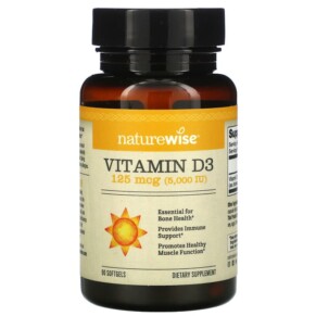 Thực phẩm chức năng NatureWise Vitamin D3 125 mcg (5.000 IU) 90 Softgels 858081006202