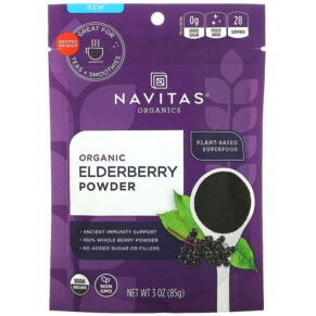 Thực phẩm chức năng Navitas Organics Organic Elderberry Powder 3 oz (85 g) 811961022730