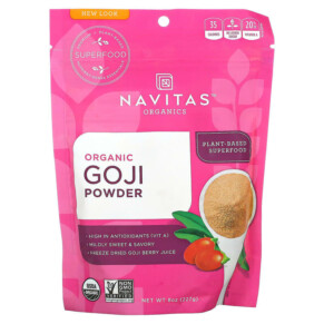 Thực phẩm chức năng Navitas Organics Organic Goji Powder 8 oz (227 g) 858847000635