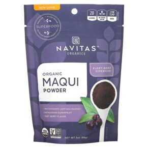 Thực phẩm chức năng Navitas Organics Organic Maqui Powder Tart Berry 3 oz (85 g) 858847000642