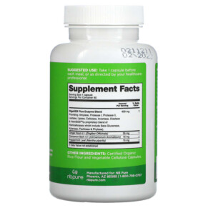 Thành phần vi chất của NB Pure Digestive Enzyme Complex 90 Capsules 013886710062