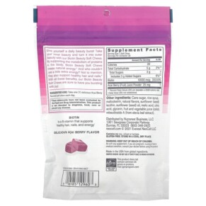 Thành phần vi chất của NeoCell Biotin Beauty Soft Chews Acai Berry 10.000 mcg 30 Soft Chews 016185129603
