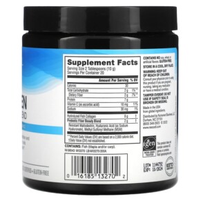 Thành phần vi chất của NeoCell Marine Collagen With Beauty Blend Powder Unflavored 7 oz (200 g) 016185132702