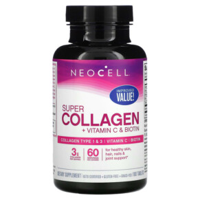 Thực phẩm chức năng NeoCell Super Collagen + Vitamin C & Biotin 180 Tablets 016185132603