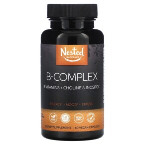 Thực phẩm chức năng Nested Naturals B-Complex 60 Vegan Capsules 852446007224